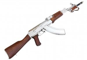 Хромированный автомат Калашникова АКМ